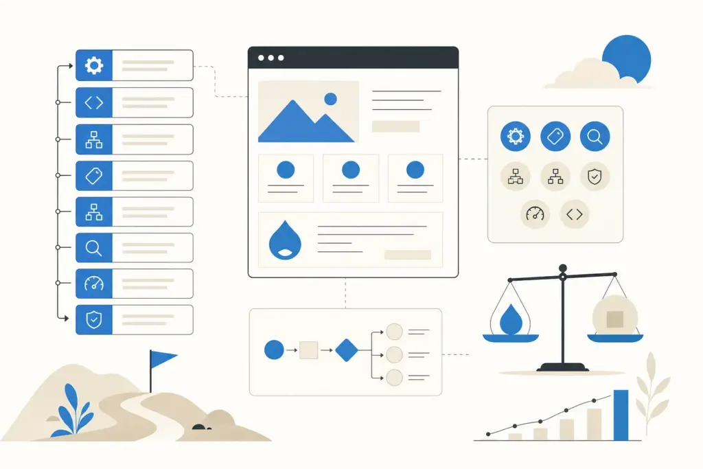Drupal SEO in 2026: the exact module stack we install, in order, and what we skip