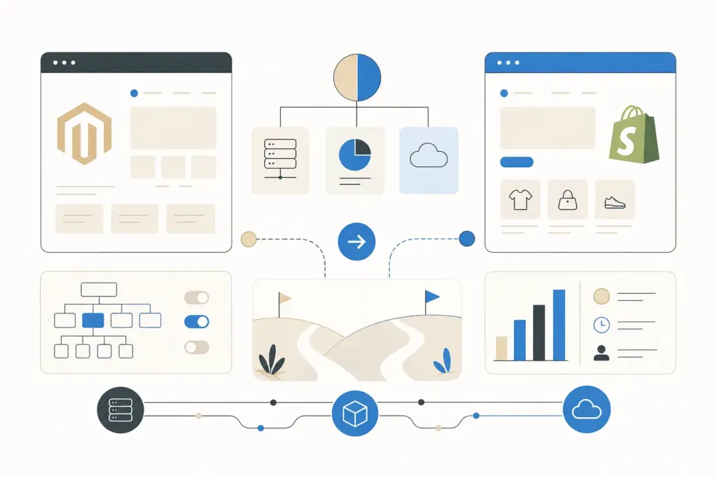 Magento vs Shopify in 2026: an honest comparison from a team that builds and migrates both